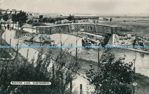 R029884 Boating Lake Cleethorpes Bamforth and Co RP 1964