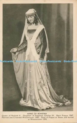 R029897 Anne of Bohemia Queens od England