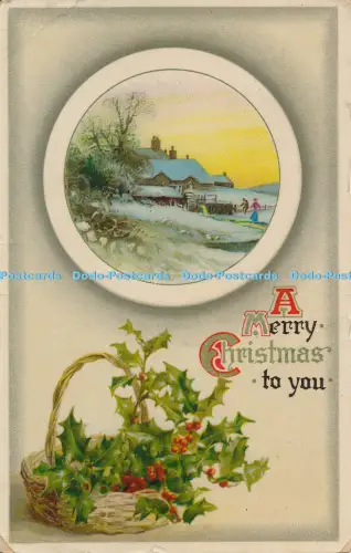 R029992 Gruß Postkarte Frohe Weihnachten euch Häuser Wildt und Kray 1910