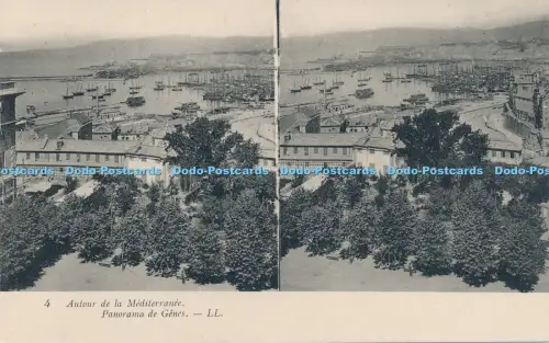R030010 Autour de la Mediterranee Panorama de Genes LL No 4