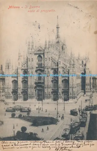 R030091 Milano Il Duomo Visto di Prospetto