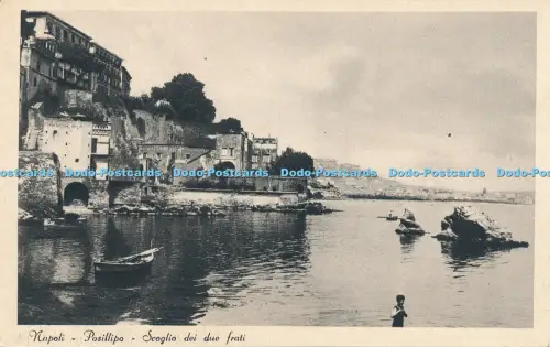 R030092 Napoli Posillipo Scoglio dei Due Frati L Spinelli