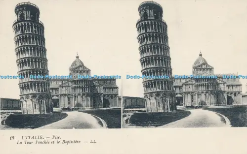 R030125 L Italie Pise La Tour Penchee et le Baptistere LL No 15
