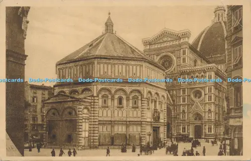 R030137 Firenze Piazza del Duomo e Battistero 1929