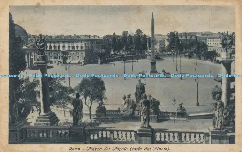 R030142 Roma Piazza del Popolo A Scrocchi