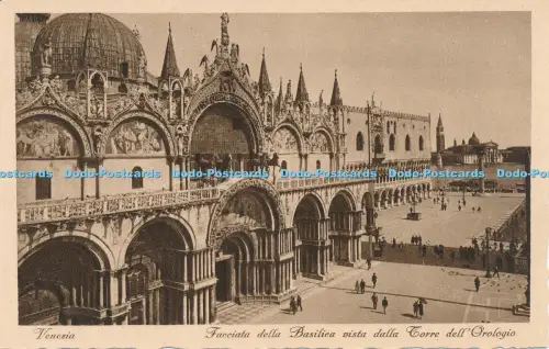 R030150 Venezia Facciata della Basilica Vista dalla Torre dell Orologio Cesare C