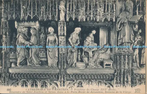 R030243 Cathedrale de Chartres Pourtour du Choeur Rencontre de Saint Joachim et