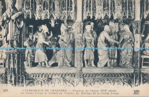 R030244 Cathedrale de Chartres Pourtour du Choeur La Sainte Vierge se Rendant au