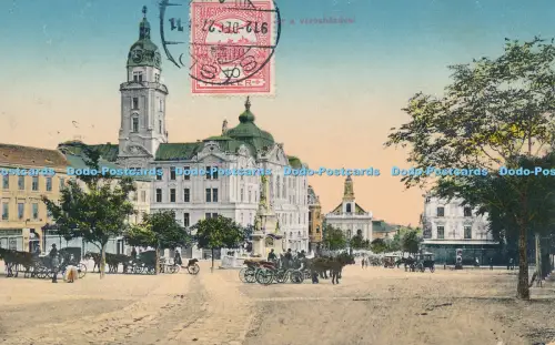 R030258 Alte Postkarte Stadtplatz Lipot B Hopkins