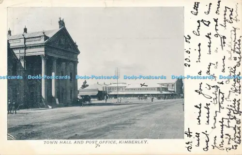 R030293 Town Hall and Post Office Kimberley 1906 B Hopkins