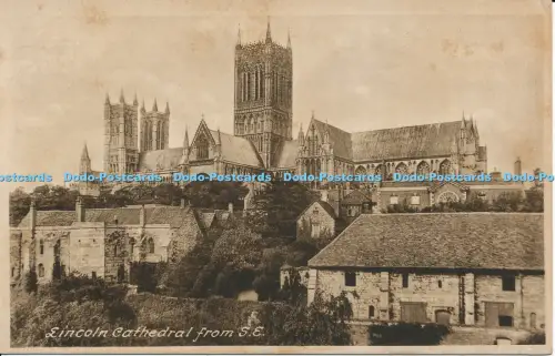 R030321 Lincoln Cathedral aus SE Postkarte