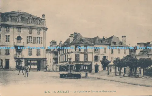 R030418 Argeles La Fontaine et Statue de Despourrins Carrache No 4 B Hopkins