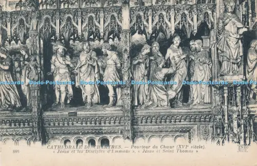 R030424 Cathedrale de Chartres Pourtour du Choeur Jesus et les Disciples d Emmau