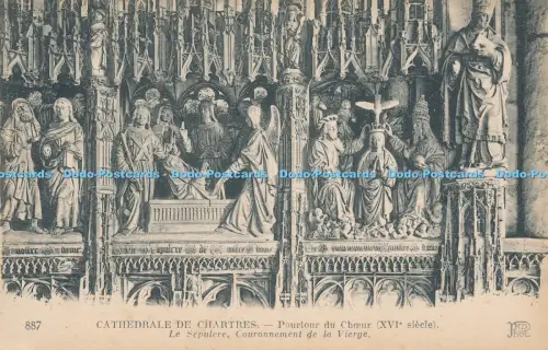 R030425 Cathedrale de Chartres Pourtour du Choeur Le Sepulcre Couronnement de la