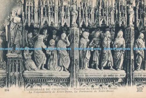 R030430 Cathedrale de Chartres Pourtour du Choeur Le Trepassement de Notre Dame