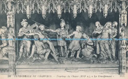 R030434 Cathedrale de Chartres Pourtour du Choeur Le Crucifiement Neurdein