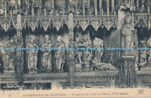 R030436 Cathedrale de Chartres Fragment du Tour du Choeur Neurdein Freres