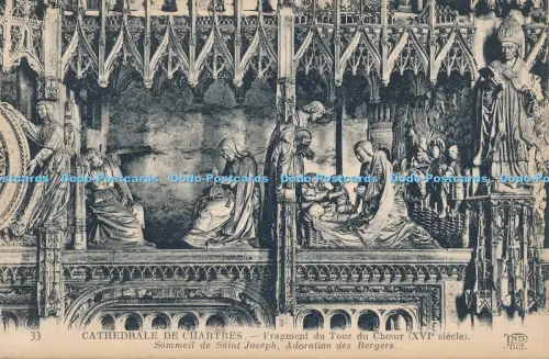 R030439 Cathedrale de Chartres Fragment du Tour du Choeur Sommeil de Saint Josep
