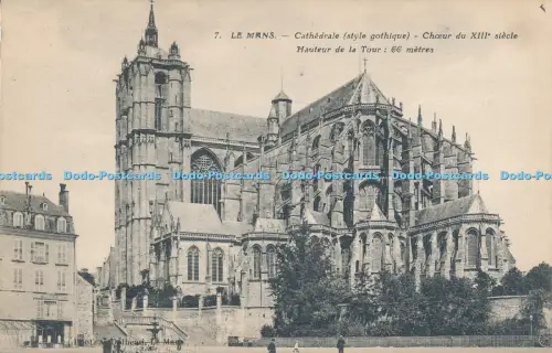 R030443 Le Mans Cathedrale Choeur du XIIIe Siecle Hauteur de la Tour
