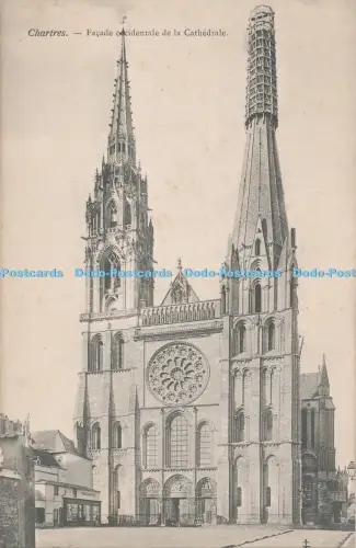 R030444 Chartres Fassade Occidentale de la Cathedrale