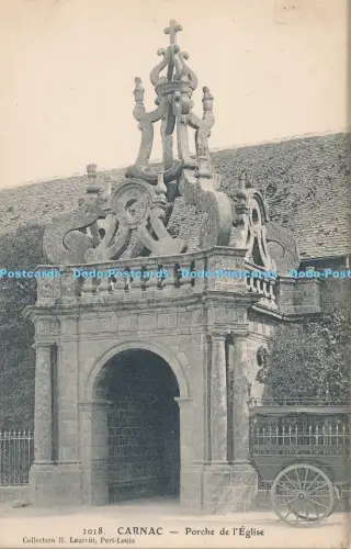 R030446 Carnac Porche de l Eglise H Laurent No 1018