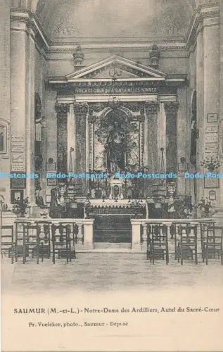 R030447 Saumur Notre Dame des Ardilliers Autel du Sacre Coeur Fr Voelcker