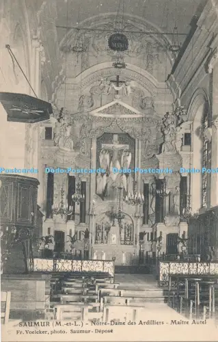 R030448 Saumur Notre Dame des Ardilliers Maitre Autel Fr Voelcker