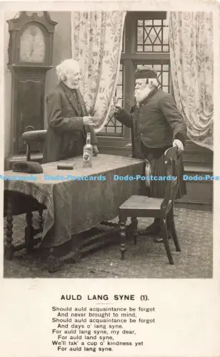 R204900 Auld Lang Syne 1 Sollte Bekanntschaft vergessen werden Bamforth