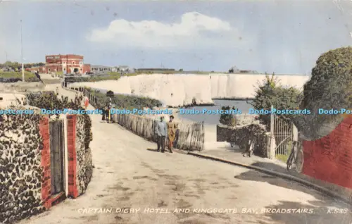 R507108 Broadstairs Captain Digby Hotel und Kingsgate Bay Valentine Collo Farbe