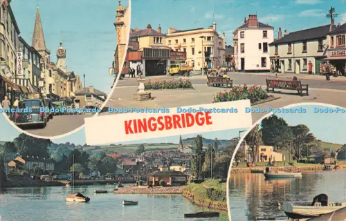 R508459 Kingsbridge WHS 2723 Fore Street The Quay Blick auf den Fluss Plastichrom
