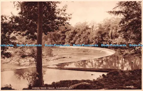 R508464 Hufeisen Falls Llangollen 7674 Fotogravur Serie Valentines
