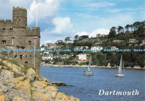 D221039 Dartmouth Castle and River E T W Dennis Alan Curtis
