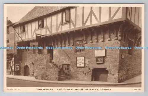 R800822 Conway Aberconwy Das älteste Haus in Wales Tuck