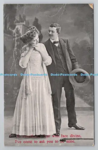 R800823 Oh Schatz Liebe mit Gesicht Göttlicher Mann und Frau Made in Germany