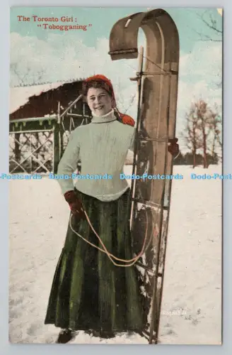 R800834 The Toronto Girl Tobogganing Valentine