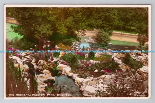 R800946 Brighton Preston Park The Rockery A W W RP 1937