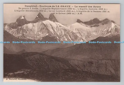 R800960 Dauphine Environs de la Grave Le Massif des Arves A Mollaret