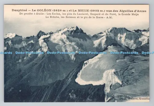 R800962 Dauphine Le Goleon Et La Meije A Mollaret