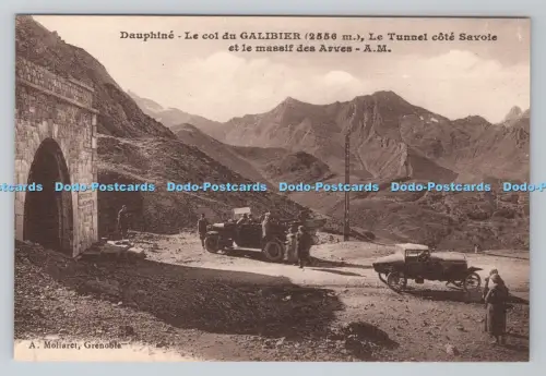 R800963 Dauphine Le Col du Galibier Le Tunnel Cote Savoie et le Massif des Arves