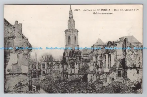 R800989 Ruines de Cambrai Golden Tree Street