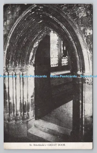 R801081 St Etheldreda Große Tür Postkarte