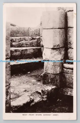 R801082 Bardney Abbey West Front Stairs