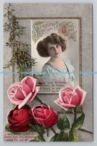 R801095 Sonnenschein zum Geburtstag Frau Blumen Made in Germany