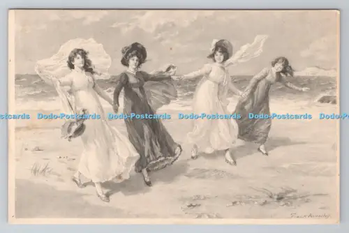 R801098 Four Women at the Sea Frank Kingsley M M Vienna