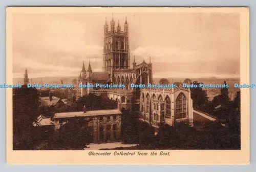 R801105 Gloucester Cathedral From the East Davies