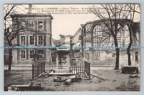 R801225 Ruines de Cambrai Musikakademie Das Denkmal von 1870 wurde von th