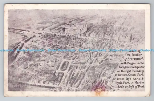 R801248 zeigt den Standort von Selfridge mit Mayfair im Vordergrund Regent