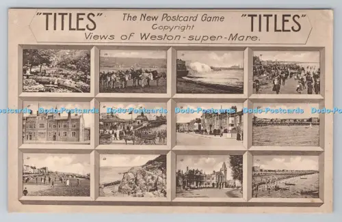 R801271 Titel Ansichten von Weston Super Mare Das neue Postkartenspiel Die P H W Serie