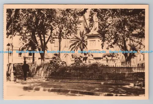 R801298 Ajaccio Corse Place des Palmiers Fontaine des Quatre Lions Yvon