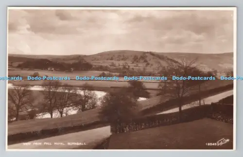 R801301 Burnsall Blick vom Fell Hotel Walter Scott Bradford RP